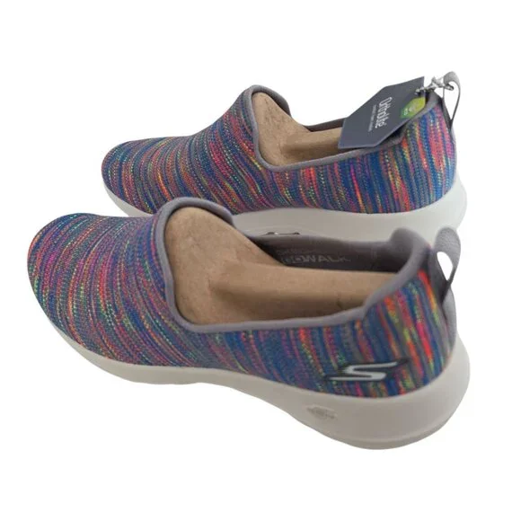 Skechers Womens Size 8.5 Multi Go Walk Joy Terrific Slip On Sneakers NEW - Picture 5 of 6